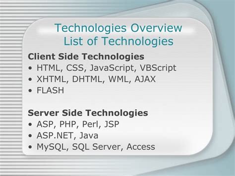 Web Technology Brief Introduction 的图像结果