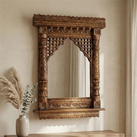 Wooden Jharokha Mirror - A Stunning Piece of Art That Blends Tradition ...