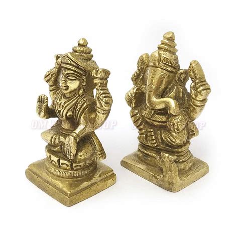 Shubh Labh Laxmi Ganpati Brass Murti