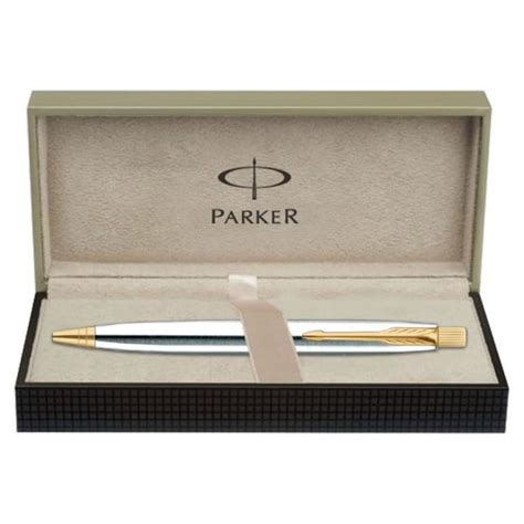 Parker Aster Shiny Chrome Gold Trim Ball Pen – SATYAM STATIONERS