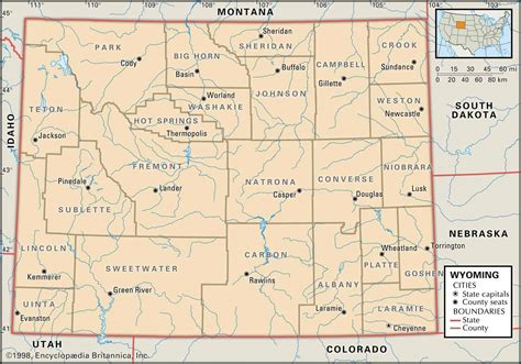 Maps of Wyoming: Revealing The State's Historical Wonders
