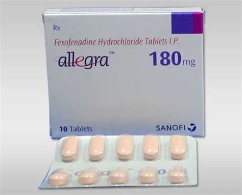 Anti Allergy Medicines - Allegra Fexofenadine Tablet 100% Export ...