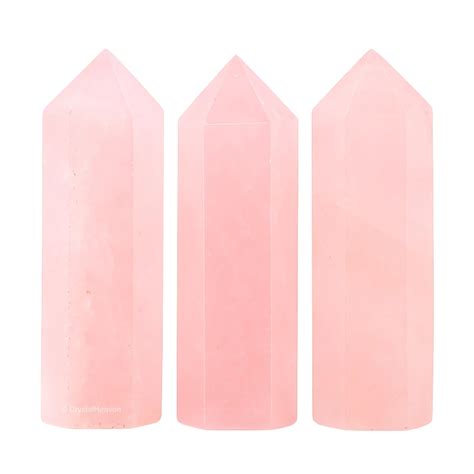 Rose Quartz Pencil Points - Premium Crystal Pencil Points