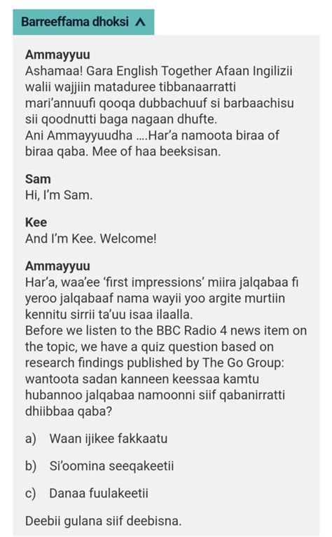 Oromo Language Lesson 的图像结果