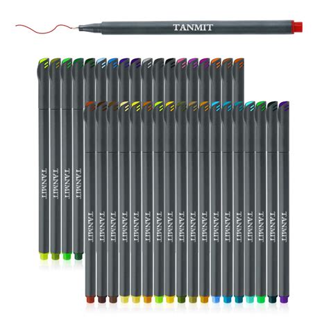 Tanmit Gel Pens for Adult Coloring Books,Set of 60, Assorted Fine Point ...