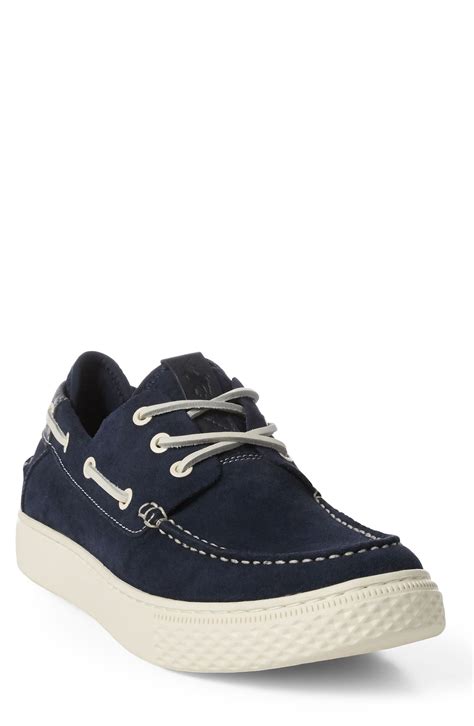 Polo Ralph Lauren Men's Boat Deck Shoes Men's Shoes In Navy/tan ...