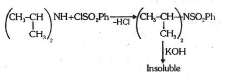 The amine that reacts will Hinsberg's reagent to give an alkali ...