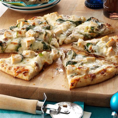 Rich Chicken Alfredo Pizza Recipe | Taste of Home