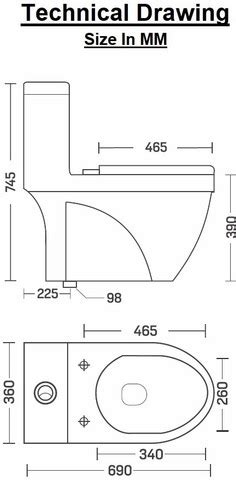 Vardhman Ceramics Commode for Toilet | Floor Mounted WC | Washdown ...