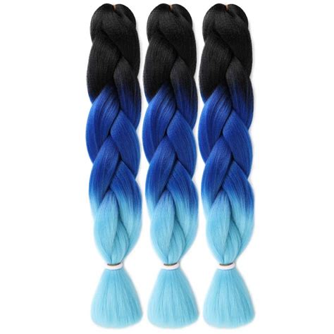 3pcs Lot Ombre Jumbo Braids Synthetic Kanekalon Afro Braiding Hair ...