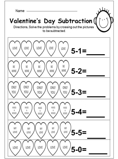 Free Printable Valentine's Day Worksheets For Kindergarten ...