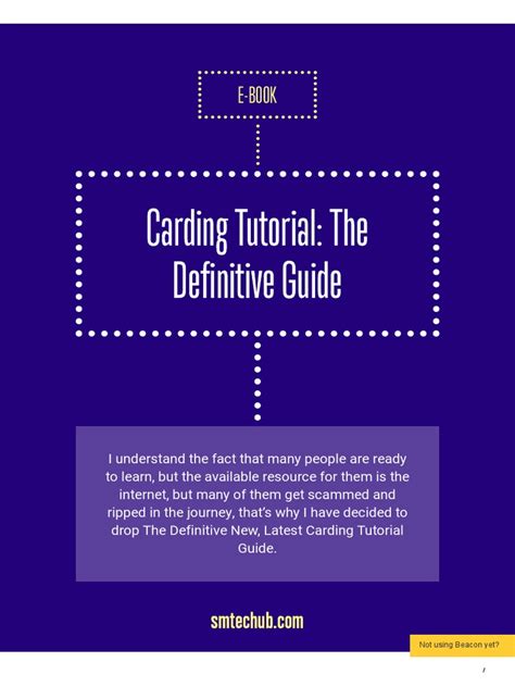 Carding Tutorial PDF 的图像结果