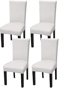House of Quirk Polyester Solid Elastic Chair Cover Stretch Removable ...
