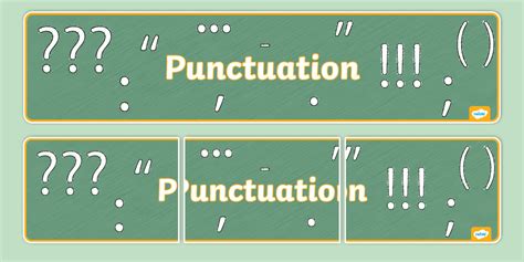 Punctuation Display Banner