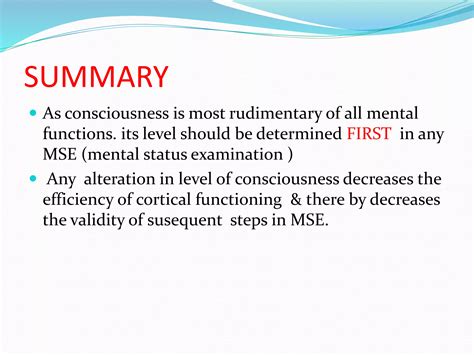 Disorders of consciousness | PPTX