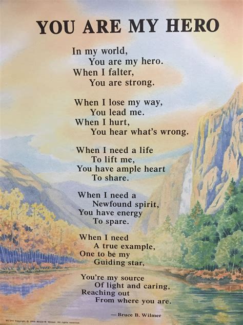 You are my hero baby!! I love you more every day!! ️ | Hero quotes, You ...