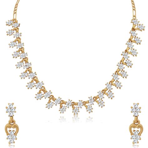 Sukkhi Ravishing Mehandi Gold Plated Wedding Jewellery Austrian Diamond ...