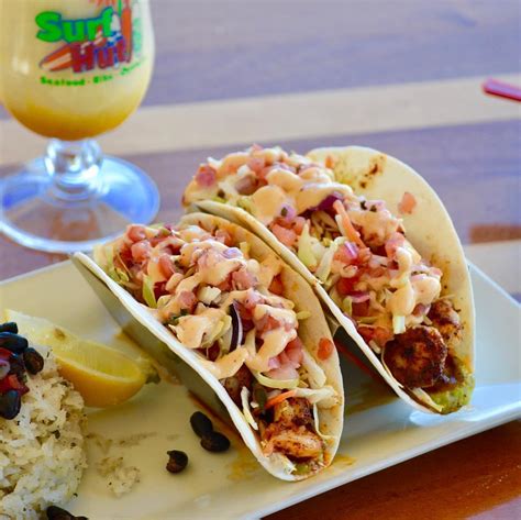 Surf Hut menu in Destin, Florida, USA