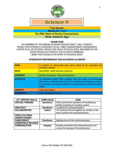 Image result for Science 9 3rd Quarter Module 1