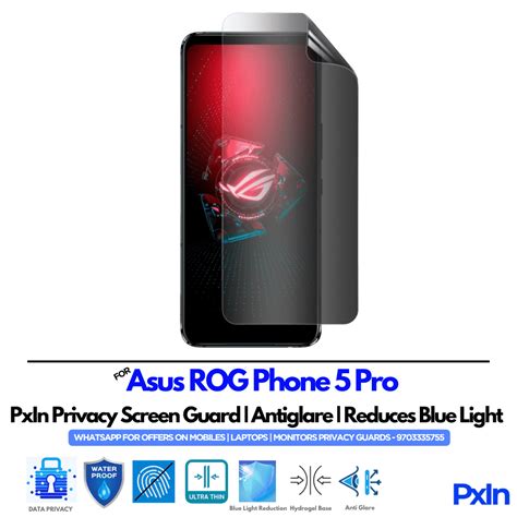 Privacy Screen Guard for Asus ROG Phone 5 Pro Mobile | No.1