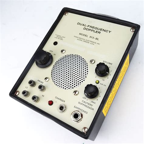 Parks Medical Electronics Ultrasonic Doppler Flow Detector Model 915-BL ...