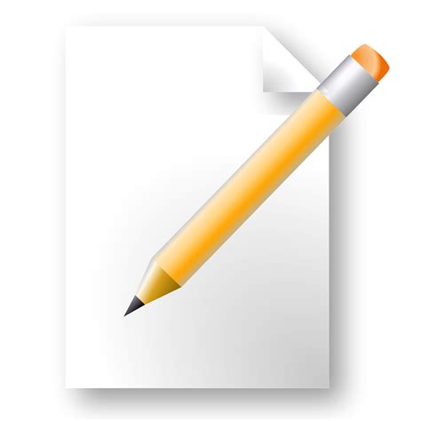 Clipart Of Paper And Pencil