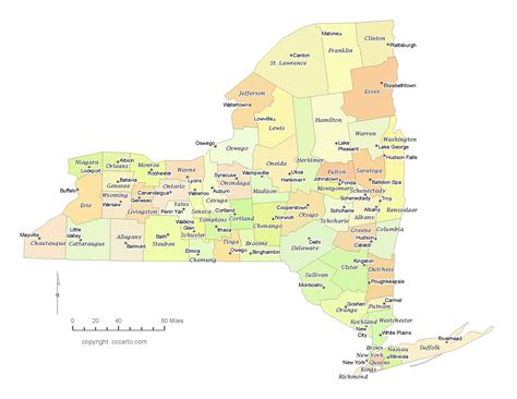 Printable New York County Map