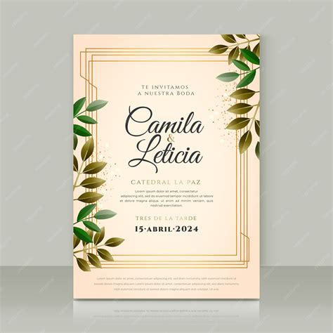 Free Vector | Creative spanish wedding invitation