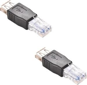 ACUTAS LAN Cable 0.149 m RJ45 Male to USB 2.0 AF A Female Adapter ...