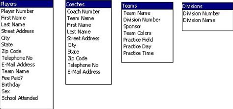Microsoft Access Database Design 的图像结果