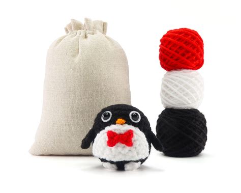 Buy Beginner Mr. Penguin Crochet Kit - Easy Crochet Starter Kit ...