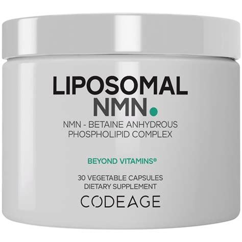 Codeage Liposomal NMN & Betaine Anhydrous TMG Supplement NAD ...