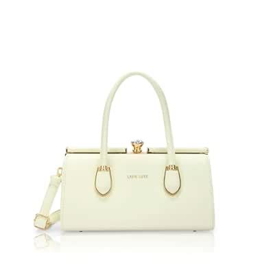 Buy Lavie Luxe Women's Dazzle25 Frame Solid Structured Satchel Bag for ...