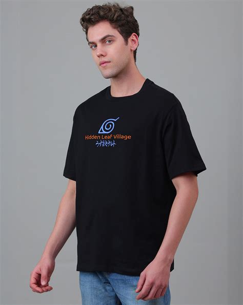 Naruto Embroidered Oversized Tshirt For Men – Free Authority