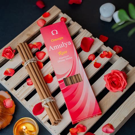 Amulya Rose Fragrance Bambooless Dhoop Sticks
