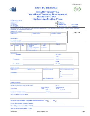 2013 Form Heart Trust/NTA F-VTDI-RSSU-SAF-1.7 - Blank Fillable Template ...