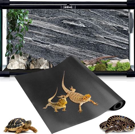120 Gallon Reptile Terrarium Mat Liner, Bearded Dragon Tank Accessories ...