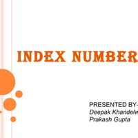PPT - Index Numbers - Economics Class 11 - Commerce PDF Download