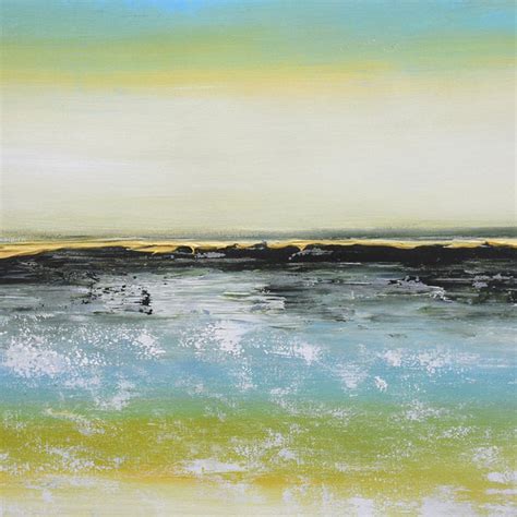 Blissful Seashore Handmade Acrylic on Canvas Abstract Wall Painting – Deczo