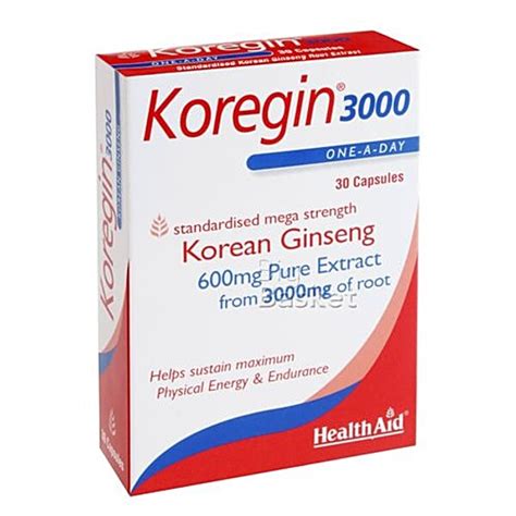 Buy Health Aid Koregin - 3000 (Korean Ginseng 600mg) Online at Best ...