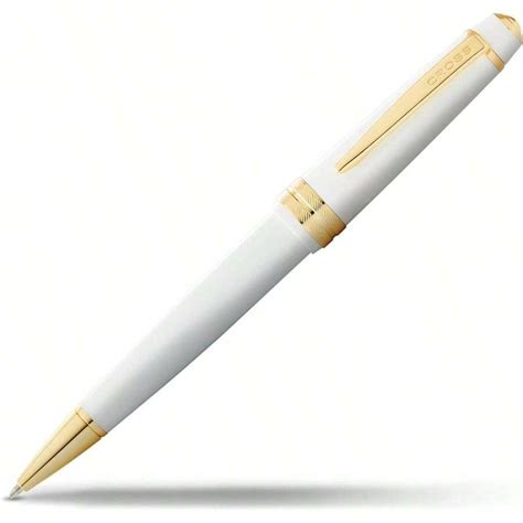 Bailey Light Polished White Resin And Gold Tone Ballpoint Pen for Sale ...