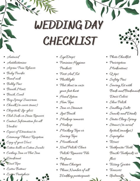 Image result for Wedding Checklist Free Edit Printable