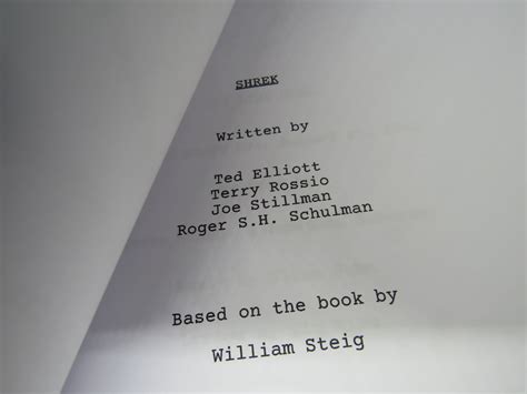 Shrek Script - Movie Script Replica - Etsy