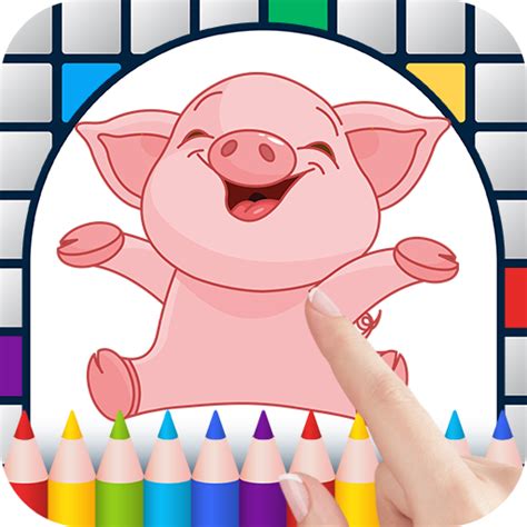 Pigs Color by Number - Free Pixel Art Game - Coloring Book Pages ...