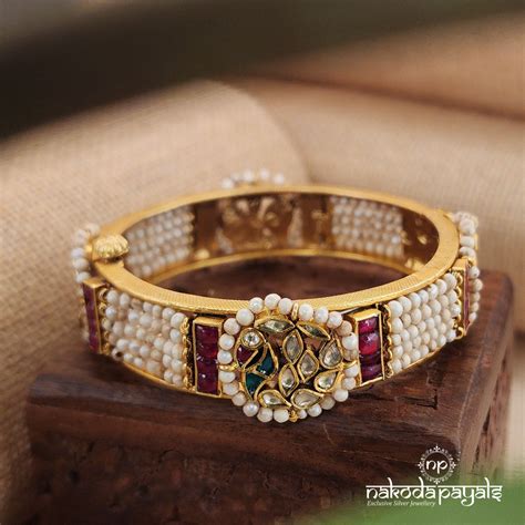 Silver Gold Plated Bangles / kadas – Nakoda Payals