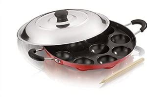 FASTAGE Fastage 12Cavities Non Stick Appam Patra with Lid and Side ...