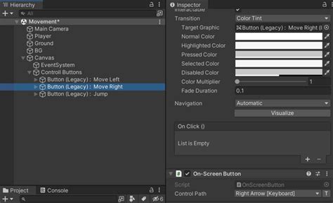 Image result for Movement Buttons Unity Left-Right Jump