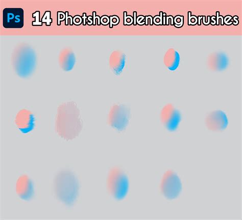 14 BLENDING brushes for Photoshop (Smudge tools) + Skin tones tutorial ...