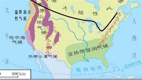 美国气候分布图-图库-五毛网