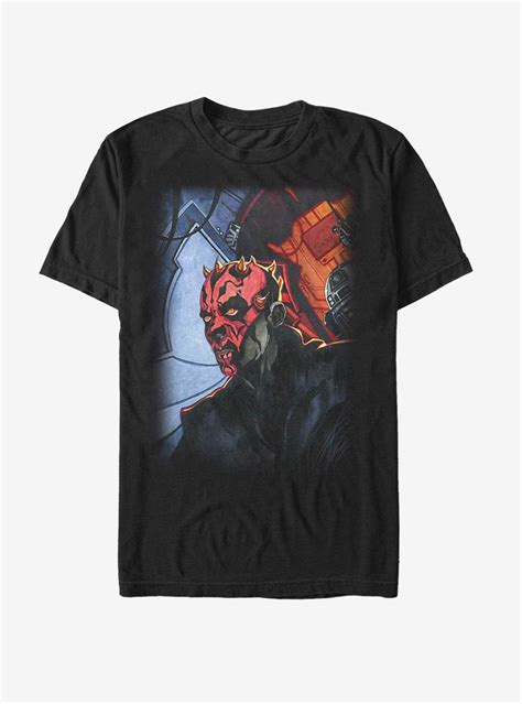 coolteess.com - Star Wars Darth Maul Returns T-Shirt, BLACK , Long ...